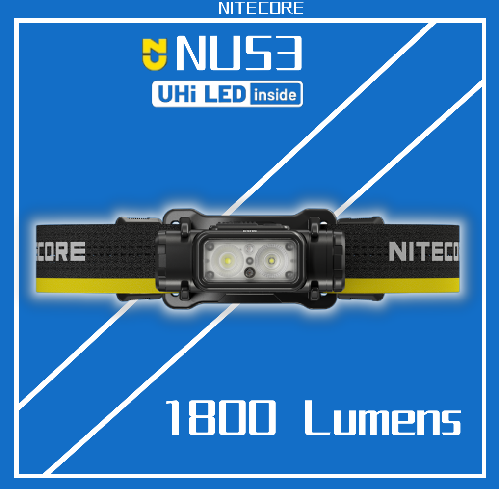 NITECORE NU53 Headlamp Outdoor Camping Headlight Head-mounted Fishing Light Running Headlamp Working headlamp tool head light