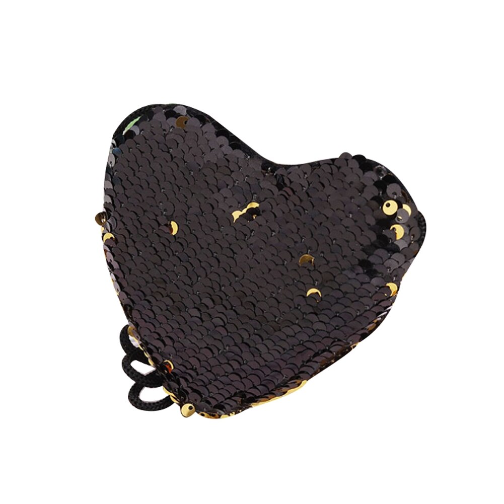 Femmes enfant filles paillettes coeur enfants épaule pièce sac bébé filles dessin animé petit fourre-tout sacs à main Mini sacs à main: D