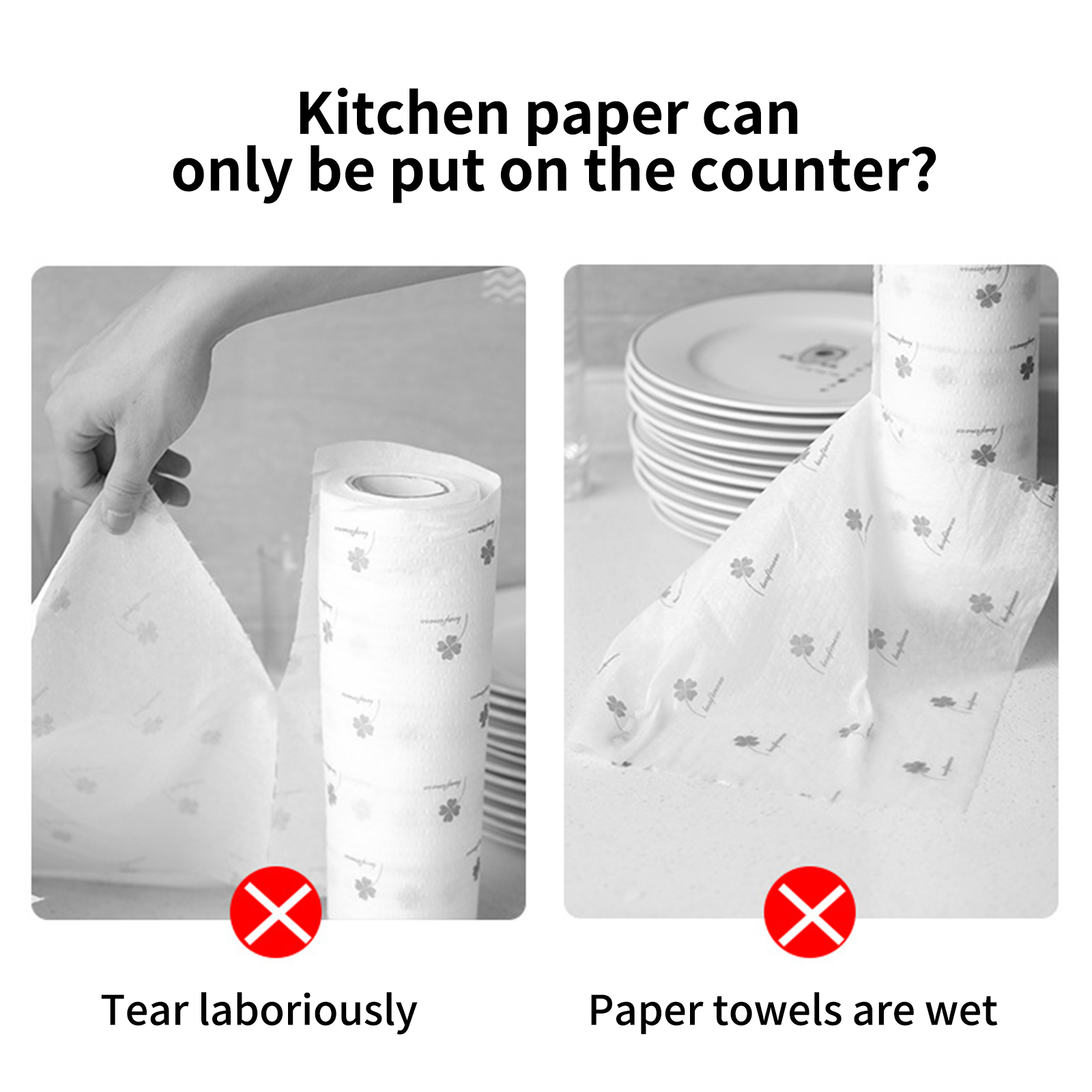 1/2pcs Hanging Toilet Paper Holder Roll Paper Holder Bathroom Towel Rack Stand Kitchen Stand Paper Rack Home Storage Racks