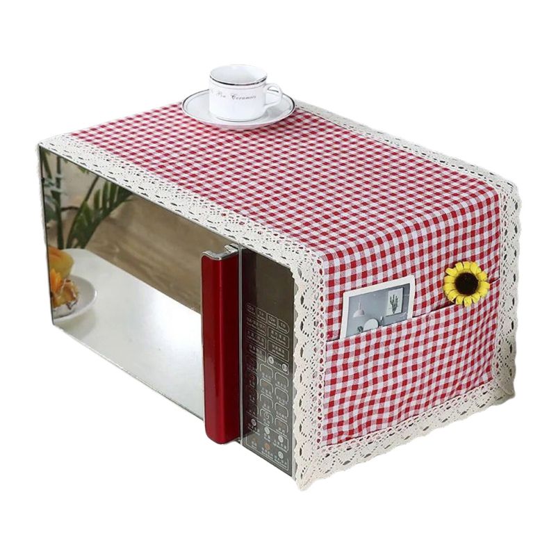 Moderne Eenvoudige Magnetron Cover Stofdicht Katoen Machine Protector Decoratieve Keuken Apparaat Cover 13.7X39.3Inch: J