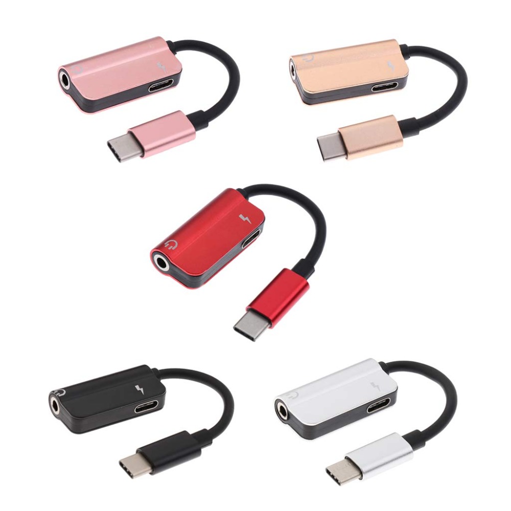 Cherie 2 in 1 USB-C naar 3.5mm Audio Adapter Voor Huawei Xiaomi Samsung Type C Kabel Jack AUX Hoofdtelefoon converter Opladen Lader