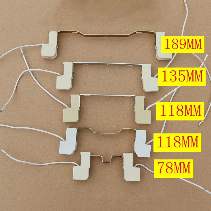 Adaptateur de support de base de lampe en céramique R7S, ampoule halogène d'inondation, 78mm, 118mm, 135mm, 189mm