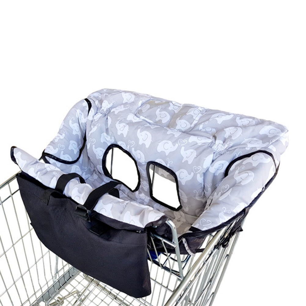 Shopping sæde pude vogn stol betræk madrasser unisex universal høj vogn beskyttende baby elefant mønster børn