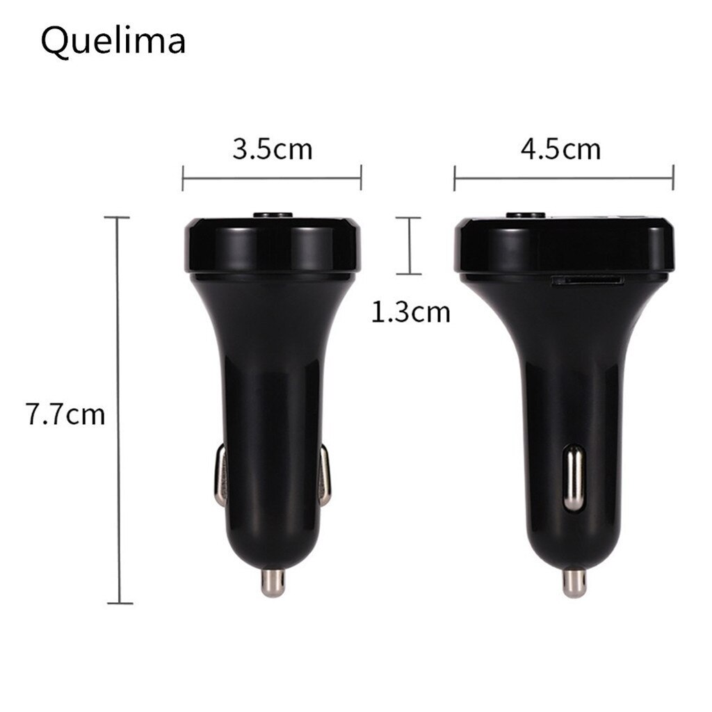 2 Port Car USB Charger Kit Bluetooth Mp3 Player FM Transmitter Wireless Radio Adapter Hands-free Calling Mobile Phone Chargers