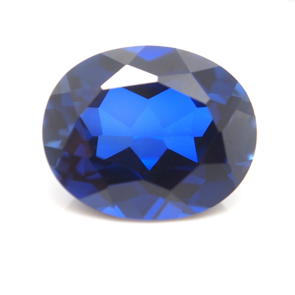 10*14mm 2 stykke / meget top runde blå safir løs ædelsten diy sten dekoration