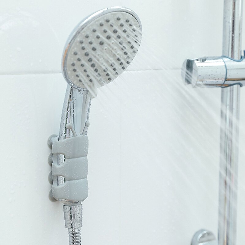 Supporto per soffione doccia portatile per bagno supporto per doccia a parete con ventosa supporto per doccia in Silicone