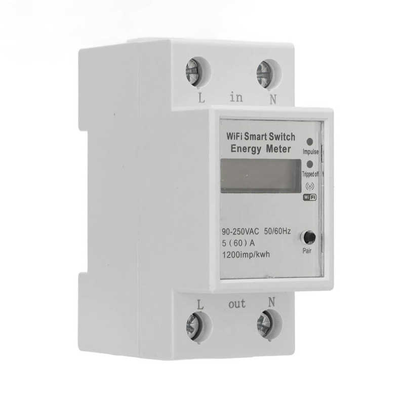 Smart Energy Meter Electric Consumption Monitor Single Phase for TUYA