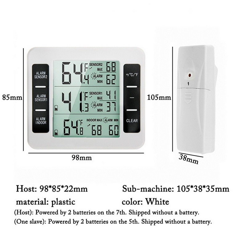 1pcs Precise Hygrometer Digital Clock Temperature Logger Humidity Meter Thermometre Higrometre Indoor Outdoor Thermometer