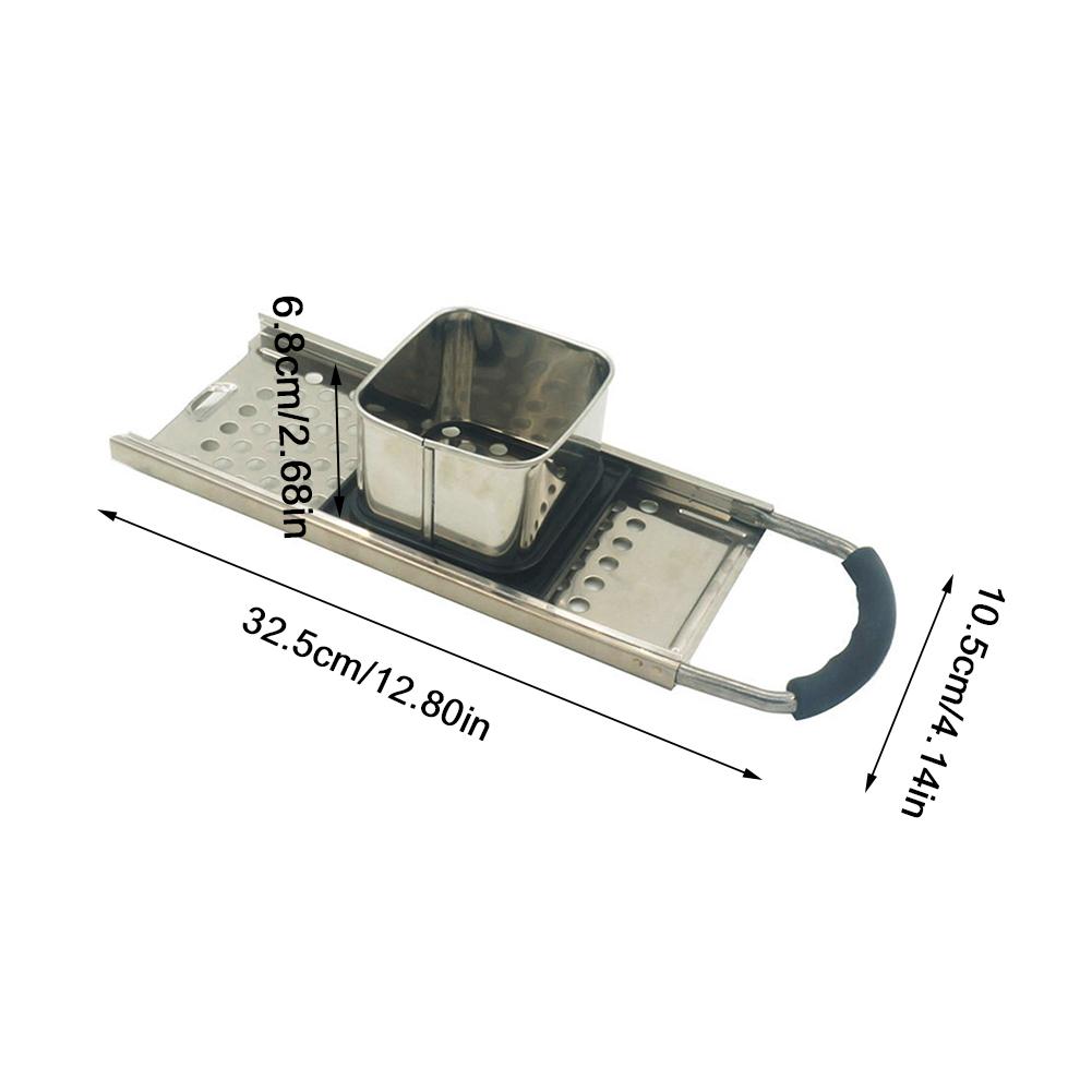 Stainless steel dough pusher dumpling machine hand push potato slicer labor-saving cut into uniform cucumber slicer
