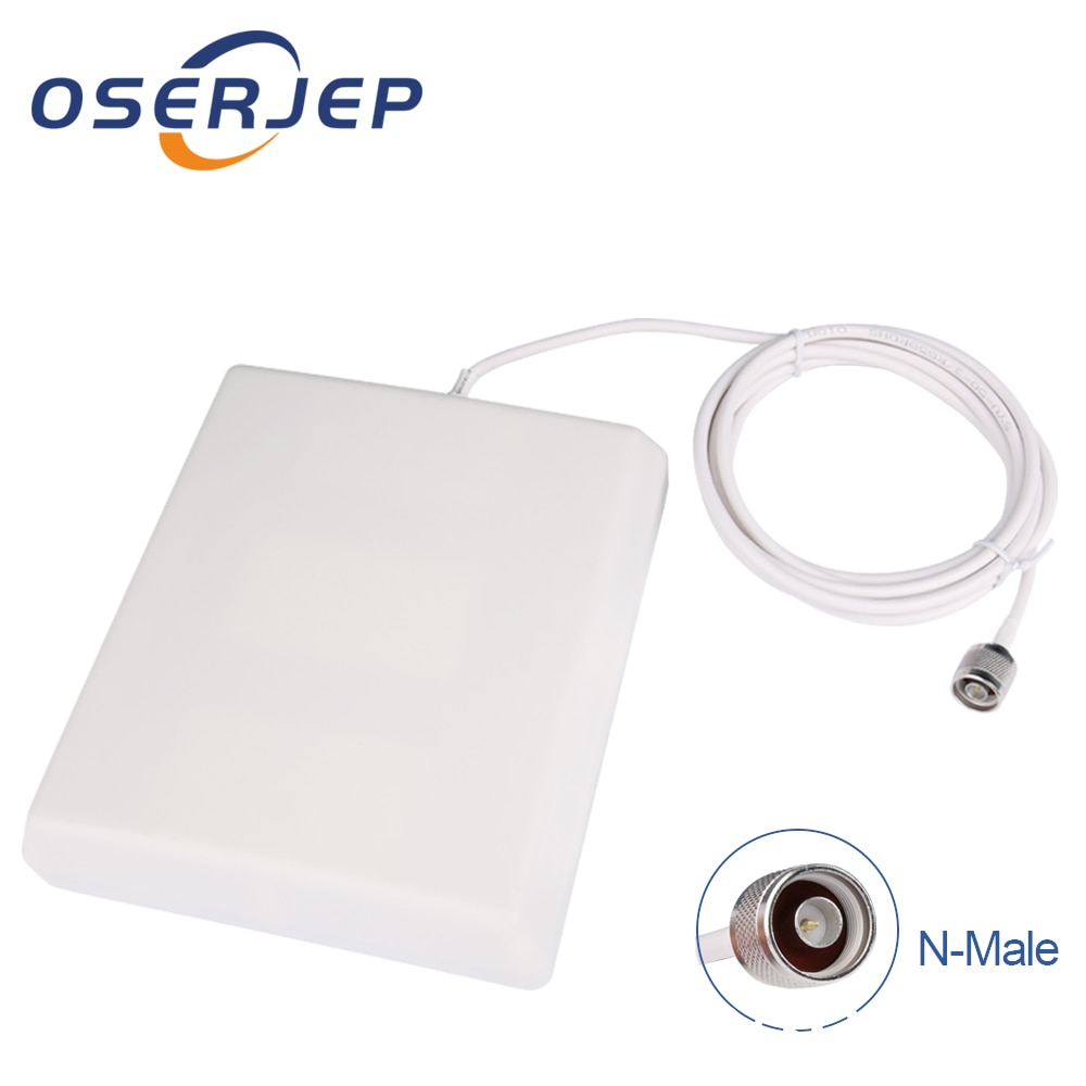 700-2700Mhz GSM 2G 3G 4G LTE Antenna 10dBi Gain Indoor Panel Internal Antenna with 3m cable For Mobile/cell Phone Signal Booster