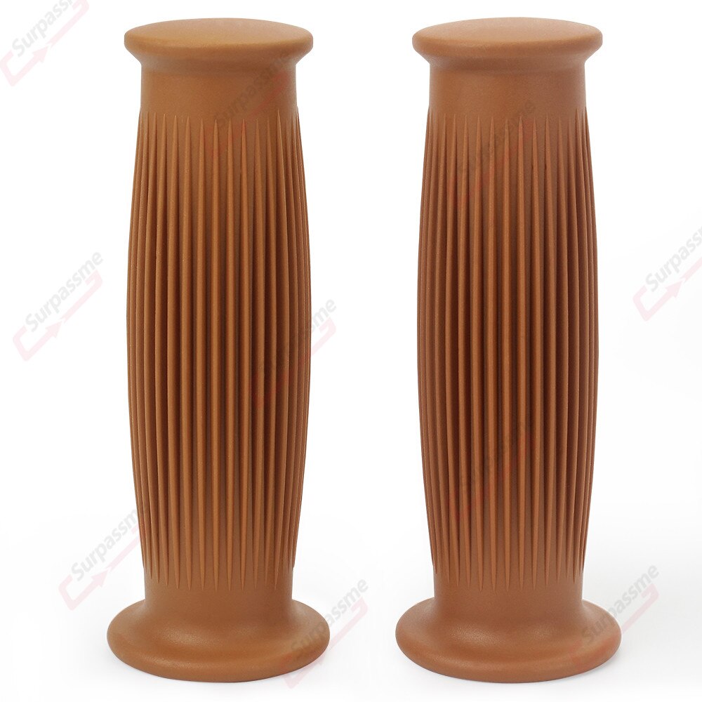 7/8 &quot;22mm 24mm Motorrad Lenker Griffe Gummi Gel nicht Unterhose Moto-Cross Griff Griffe Bremse Drossel Griffe Motorrad zubehör: Braun Gelb