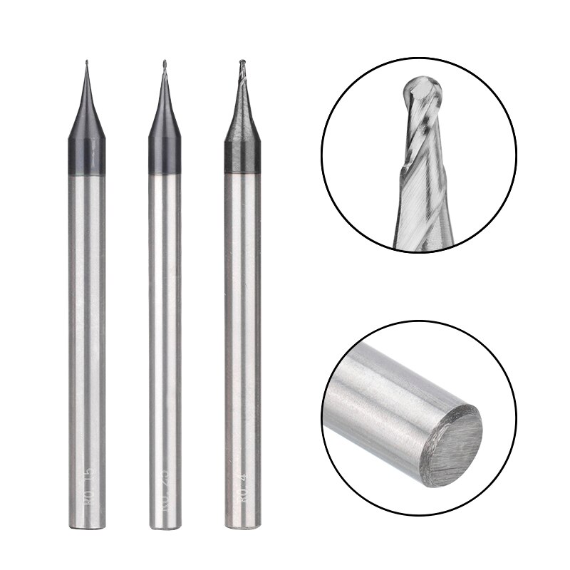 2 Fluit Micro Radiusfrees 4Mm Shank Tungsten Carbi... – Grandado