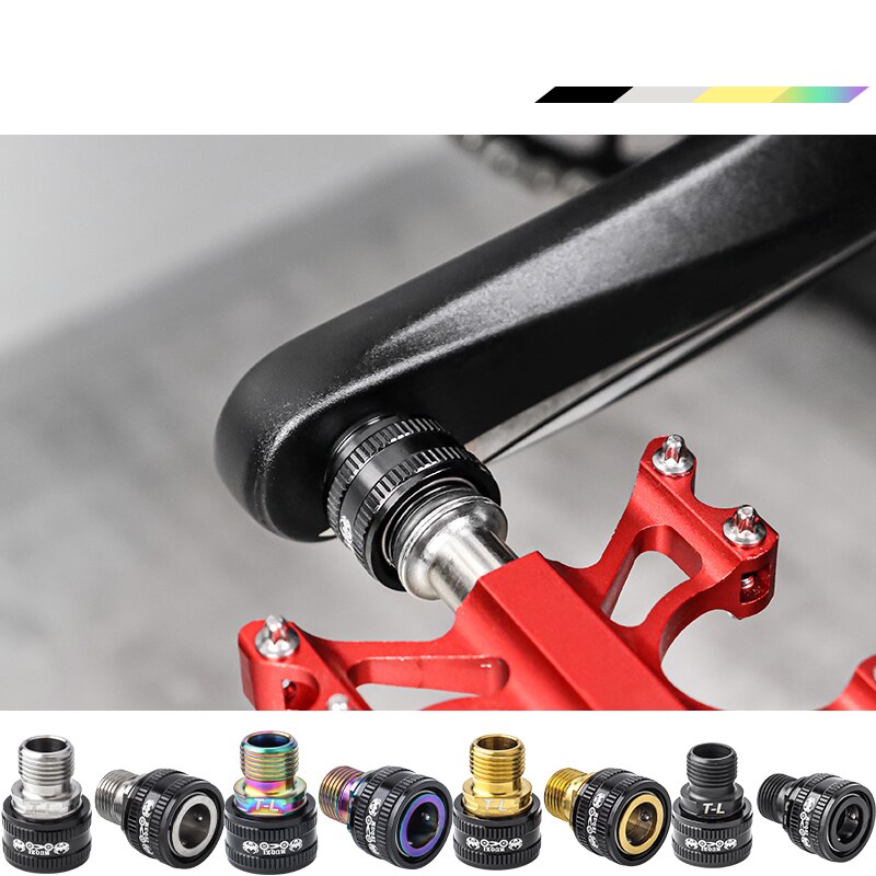 Fahrrad Pedal Verlängerung Teile Mountainbike Pedal Verlängerung Titan/Edelstahl Kurbel Verlängerung Schnell Kupplung Zubehör