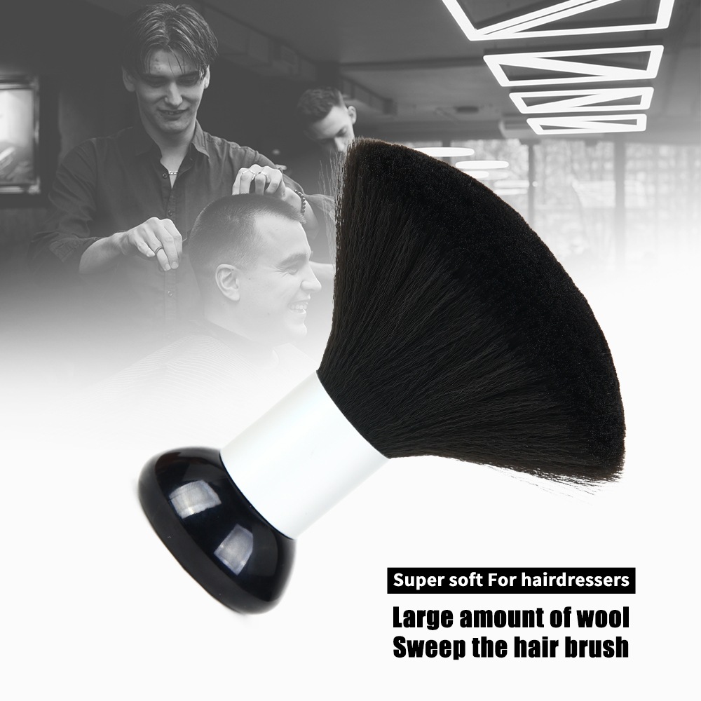 Weiche Haarbürste Nacken- und Gesichtsbürste Friseur-Haarbürste für Friseursalon Haarstyling Friseurwerkzeuge