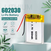 3,7 v 300mah 602030 Lithium-Polymer akkus Für Clever Uhr Bluetooth Lautsprecher MP4 Selfie Stock smartwatch batterie