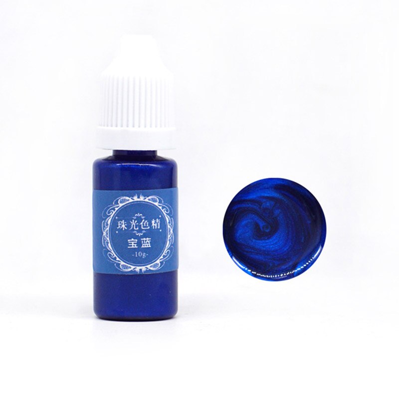 Pegamento de resina UV Color del pigmento líquido para colorear tinte portátil para DIY artesanías para hacer joyería LDO99: royal blue