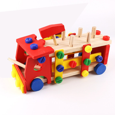 Multifunktions møtrik samling demontering værktøj bank møtrik bil bunke driver børns form kognition samlet nedrivning legetøj: 02