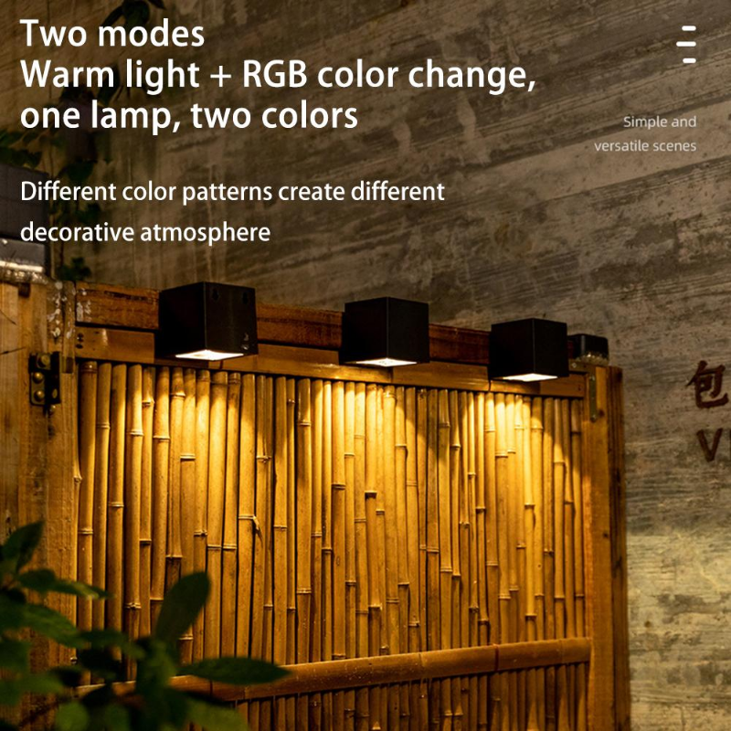 LED Solar Licht Outdoor Garten Platz Wand Lampe Outdoor Hof Garten Zaun Beleuchtung Wand Dekoration Lampe