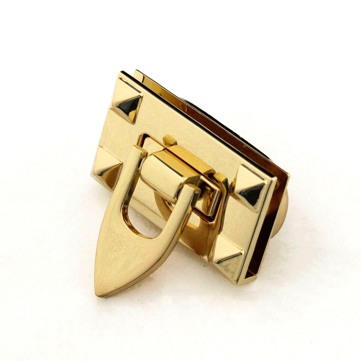 1x Metal Bag Folding Lock Clasp Push Lock Lightgold Closure Catch Leather Craft Women Bag Purse Handbag Accessories