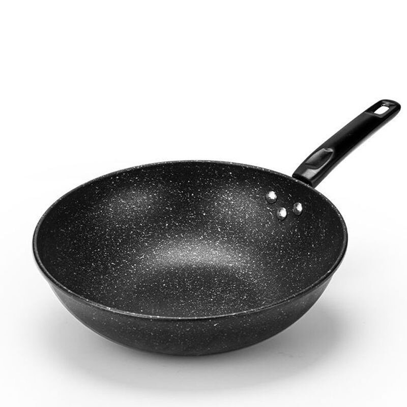 Sartén antiadherente de plástico para el hogar, sartén de alta gama para arroz con mango de plástico antiadherente, superrentable, sartén para huevos libre de Wok: 30cm