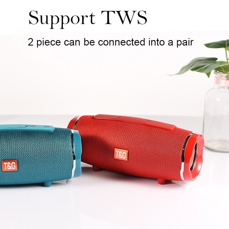 TG145 Bluetooth Speaker Originele Portable Speakers Bass Kolom Soundbar Fm Mic Usb Tf Aux Subwoofer Bluetooth 5.0 1200Mah