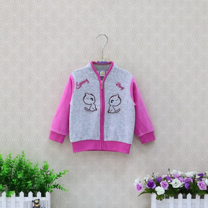 Forår og sommer børn langærmet velour bluse blød drenge og pige bluse baby skjorter nyfødt tøj
