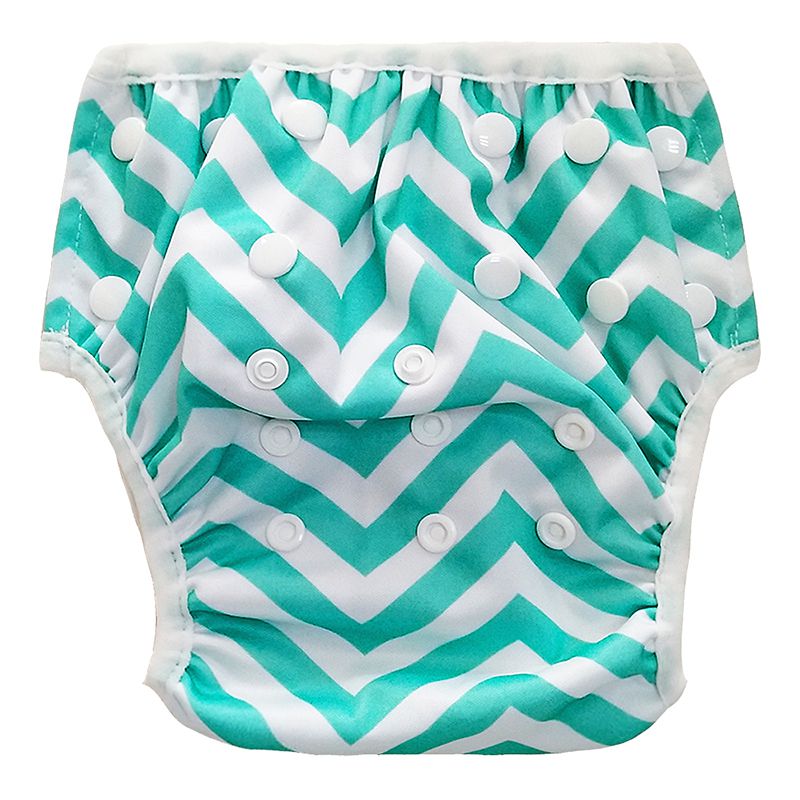 Katoen Spandex Baby Jongens Meisjes Luier Casual Cartoon Dieren Patroon Waterdichte Badmode Lekvrij Verstelbare Bodems Luier: A3