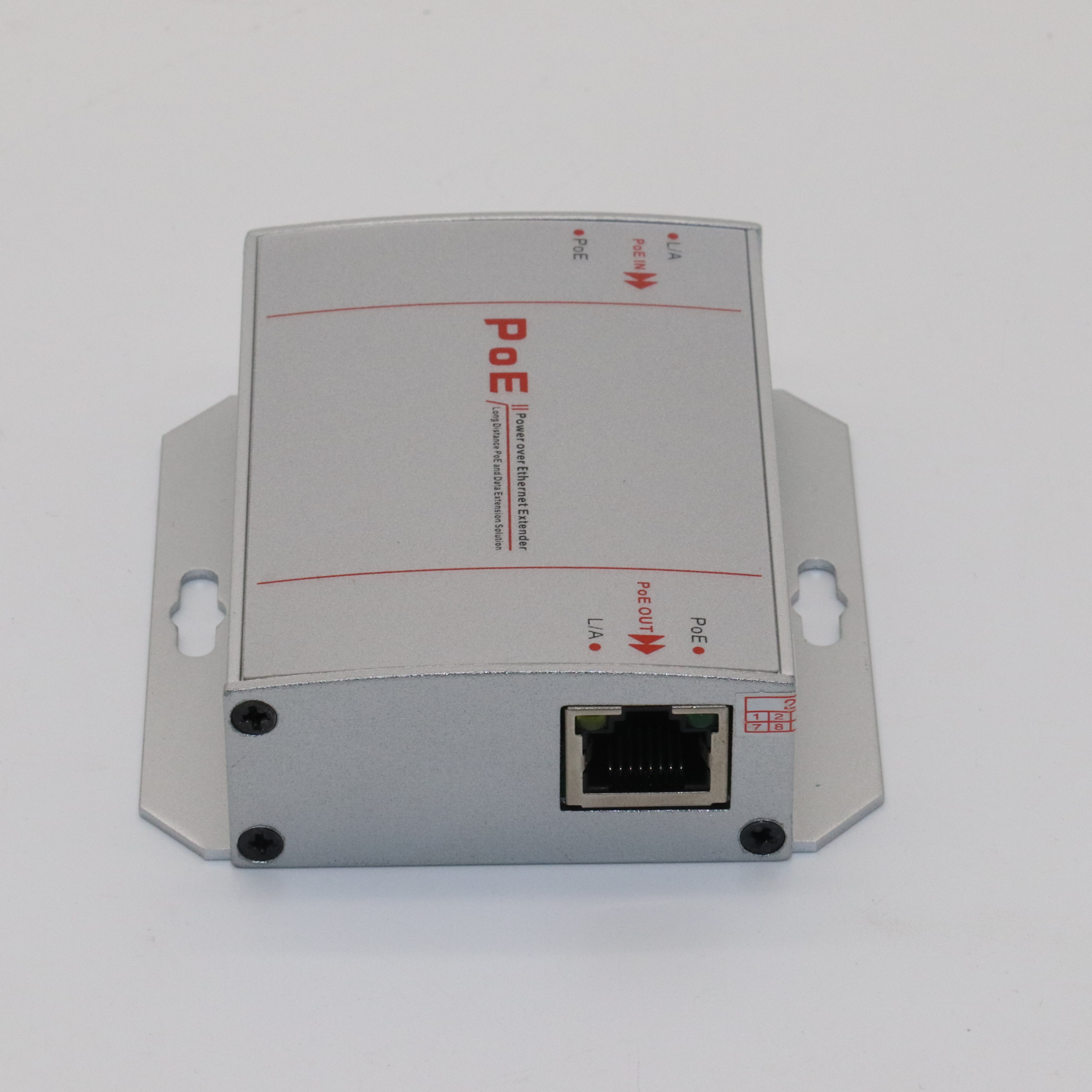 Extensor POE de 2 Portas 100Mbps com Transmissor Padrão IEEE 802.3af para Câmera IP NVR AP Sem Fio DIY 1*Entrada + 1*Saída 200m