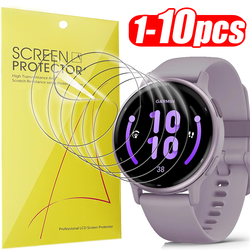 Película protectora completa transparente suave para reloj deportivo Garmin Vivoactive 5, protectores de pantalla de película de hidrogel para Garmin Vivoactive 5