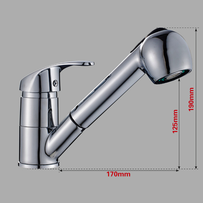 ALWAYSME Ausziehbarer Wasserhahn im klassischen Stil für Wohnmobile, Wohnmobile, Boote, Marine, Yacht
