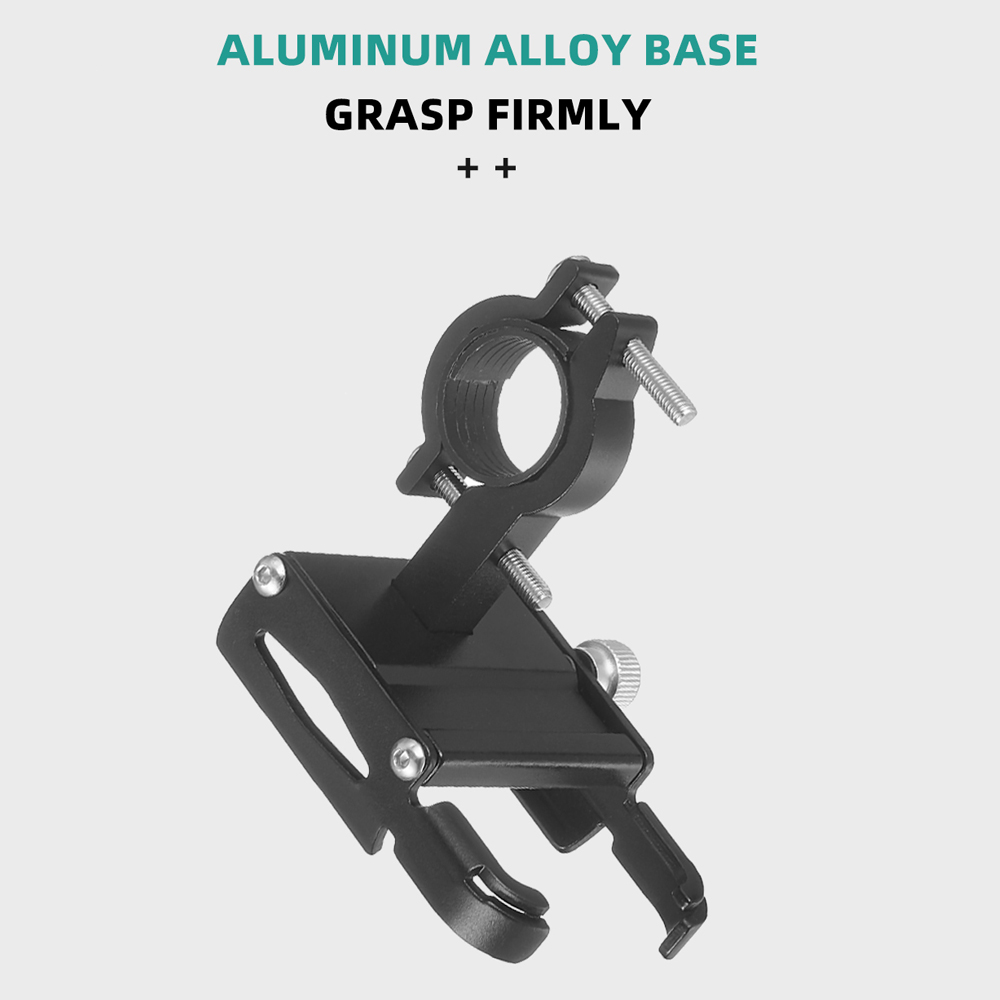 90° Rotating Bike Phone Holder Aluminum Alloy Waterproof Shockproof Phone Clip For MTB Road Bicycle Navigation Specific Bracket