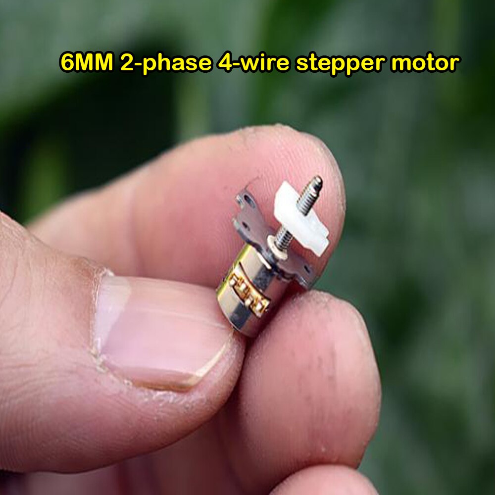 Mini 6mm Mikro Rutsche Schraube Schrittmotor 2 Phase 4 Draht Schrittmotor sehr klein linear Antrieb Mikro Schrittmotor mit Schieberegler