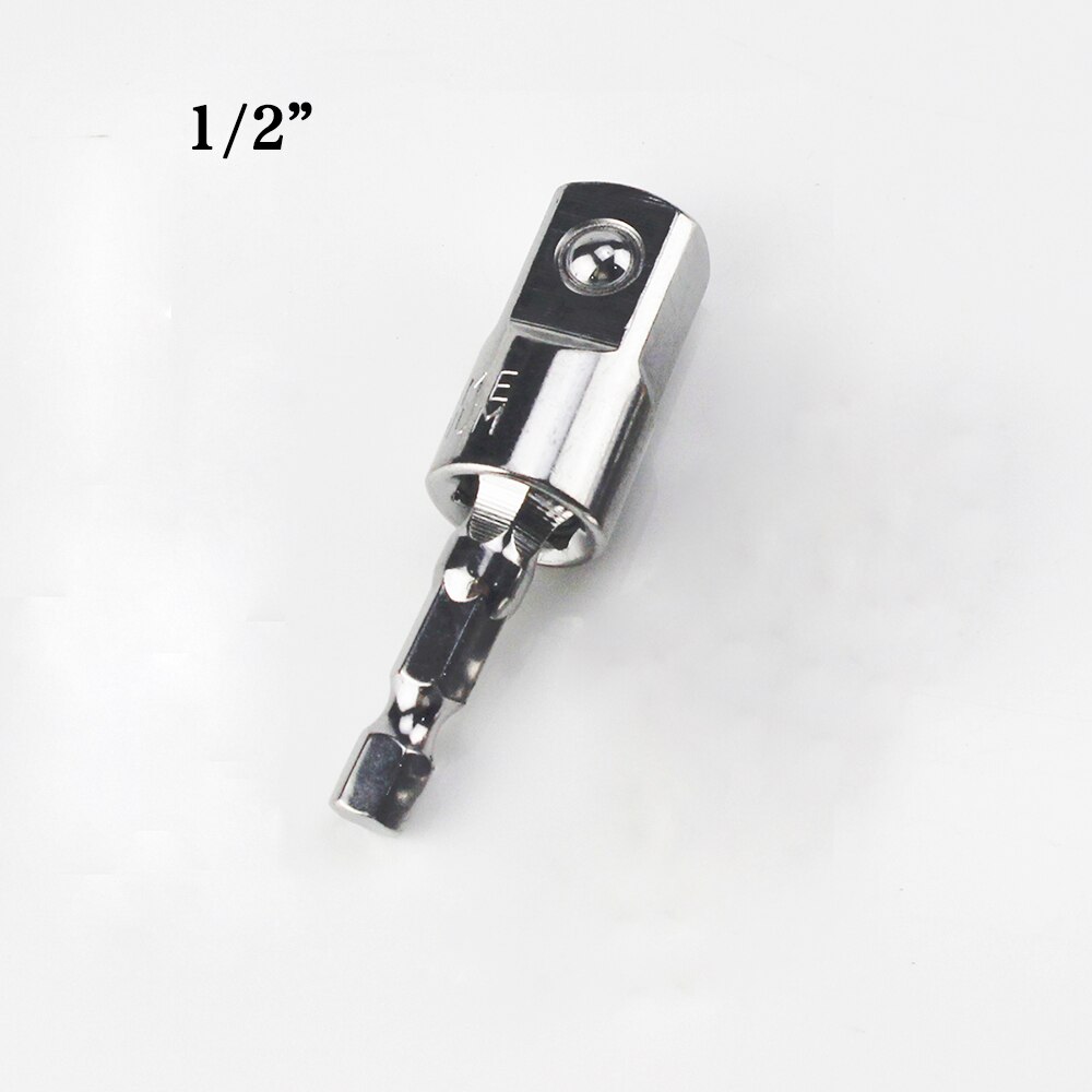 1/2"1/4"3/8" Electric Drill Socket Adapter for Impact Driver Hex Wrench Socket Conversion Angle Drill-head Drill Converter Tool: C