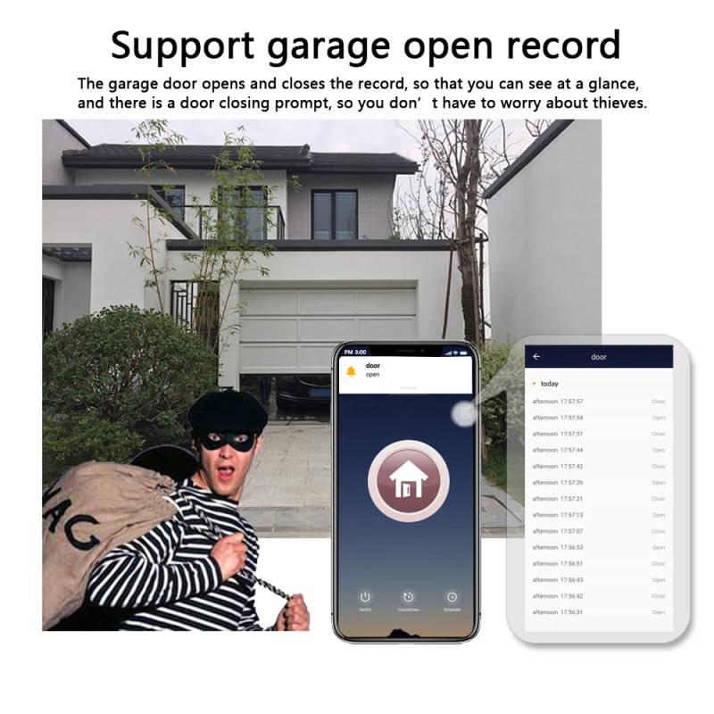 WIFI Garage Door Smart Opener Remote Control Door Opening Device Close or Open Support for Alexa Google EWelink smart gadget