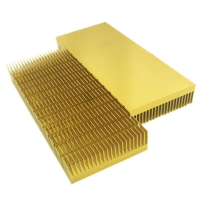 1Pcs heat sink 150*60*18MM Grooved gold heat sink