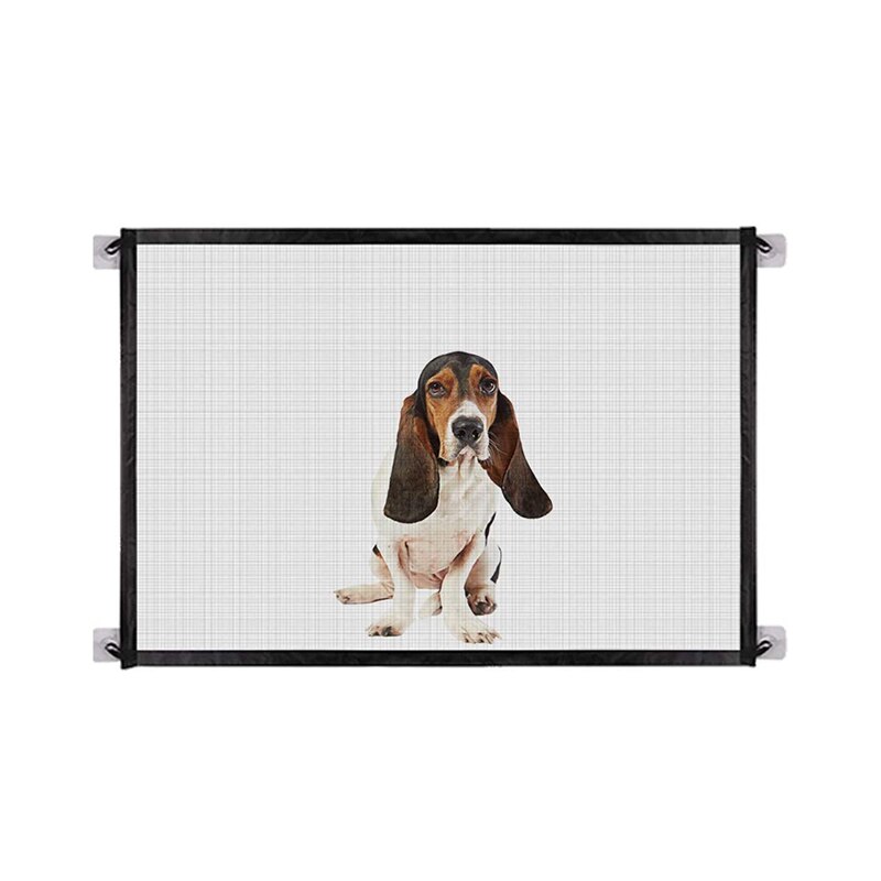 Dog Gate Ingenious Mesh Dog Fence For Indoor and Outdoor Safe Pet Dog gate Safety Enclosure Pet Supplies: 110x72 cm
