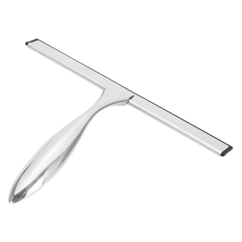 12-Inch Shower Squeegee Set, Includes Shower Door Hook and Adhesive Hook, Squeegee for Shower Glass Door