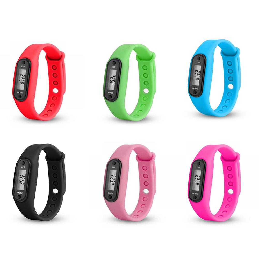 Pulsera de Reloj de pulsera inteligente deportiva con pantalla, medidor de ejercicios, rastreador de pasos, podómetro Digital LCD, contador de pasos para correr, contador de calorías al caminar