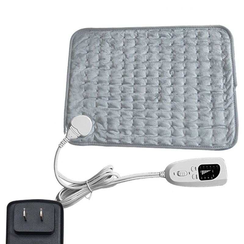 Heated Blanket Electric Throw, 12” x 16” Flannel Electric Blanket with 6 Heating Levels & 4 Timer Settings Auto-Off,: Orange
