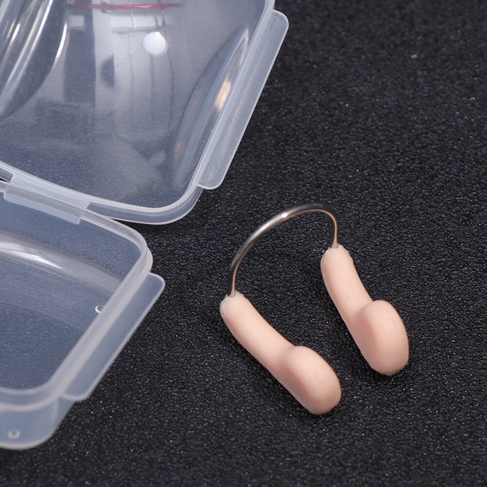 Pinza de Nariz de natación antiasfixia útil y portátil de silicona 6 uds para natación tren de buceo