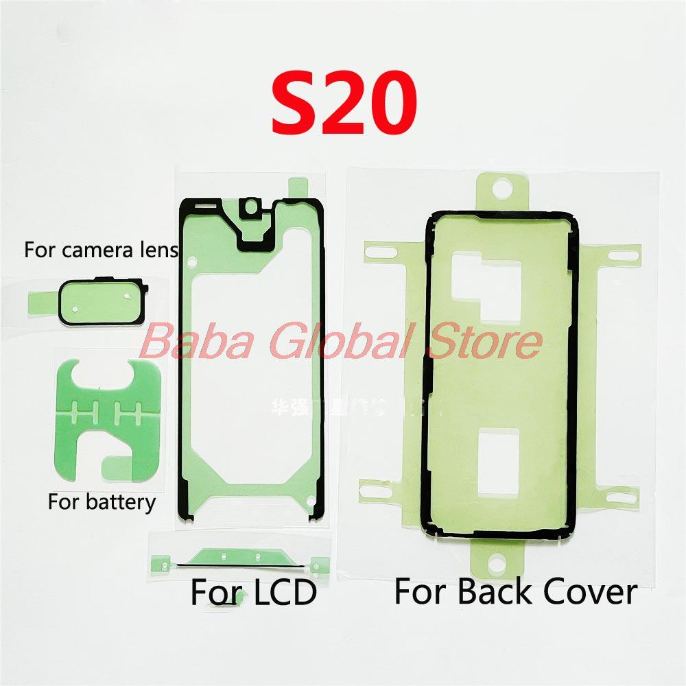 Voor Samsung Galaxy S21 + Plus S21U S20 Ultra Fe S10 Lite S10 5G Lcd-scherm Tape Back Batterij sticker Frame Camera Lens Lijm