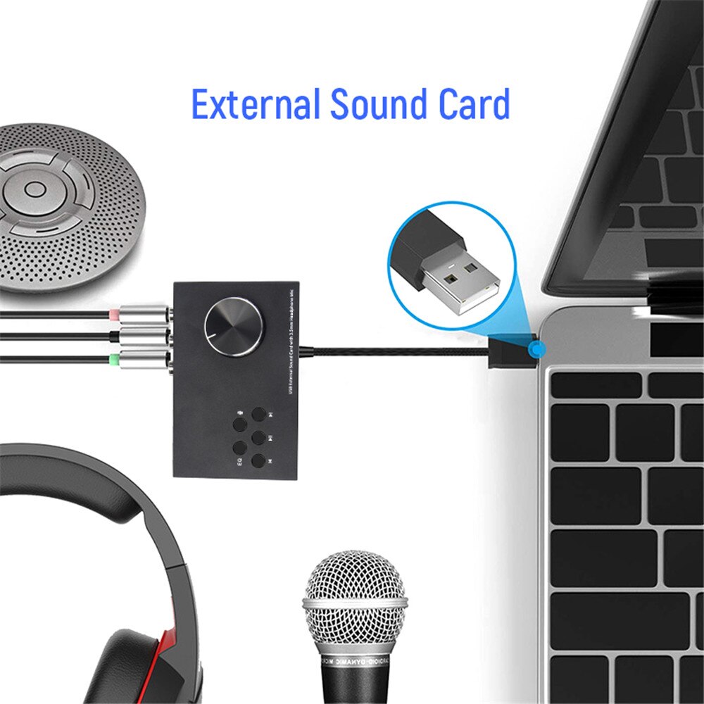 Kebidu USB 2.0 External Sound Card 2RCA Digital Au... – Vicedeal