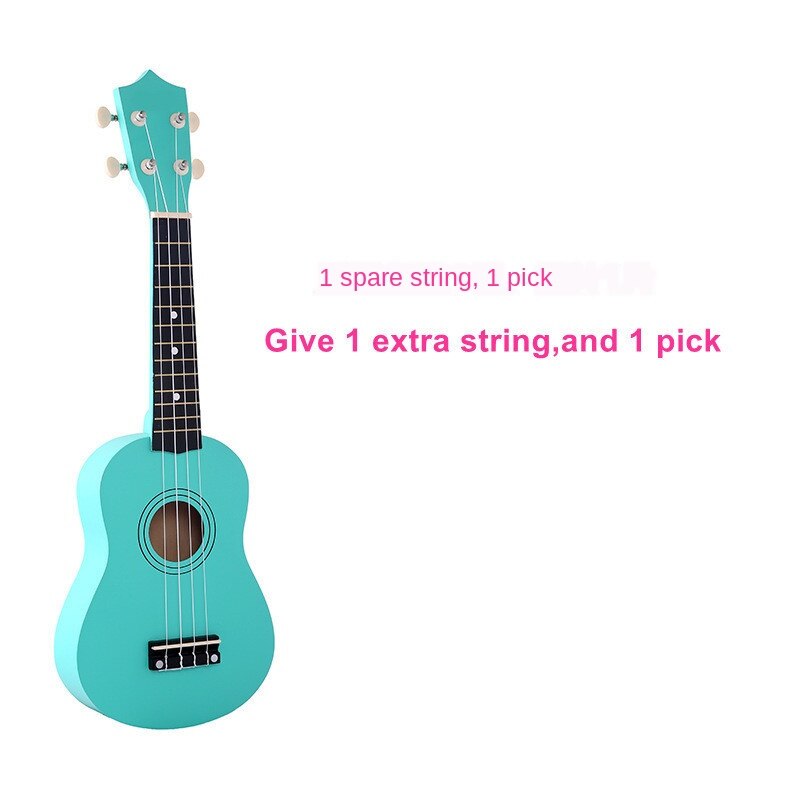 21 Inch 16 Colors Ukulele Guitar Wooden Ukulele Musical Guitar Musical Instruments for Beginners Childrens: Mint Green