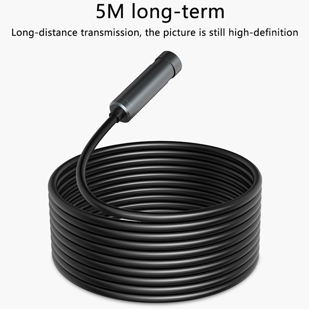 NTC140 étanche 5m câble caméra d'inspection 5.0MP multifonctionnel Auto pour Android IP67 HD lentille USB Endoscope Endoscope