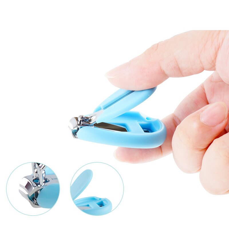 Kit para cuidado com as unhas do bebê recém-nascido, tesoura de unhas segura e prática para prevenir corte carne, conjunto de 5 peças