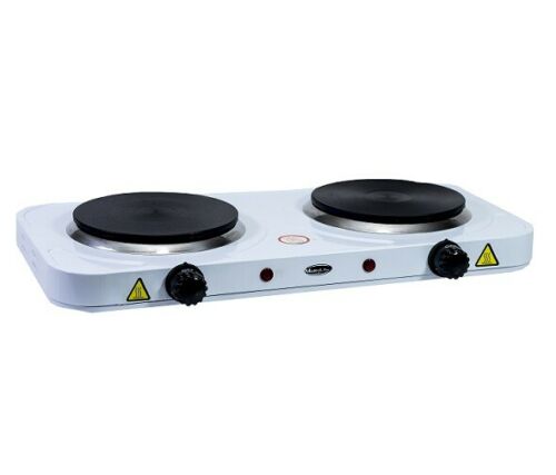 COCINA ELECTRICA DOBLE HORNILLO 2000W 2 FUEGOS PLACA ELECTRICO CAMPING GARANTIA MP-CE2000