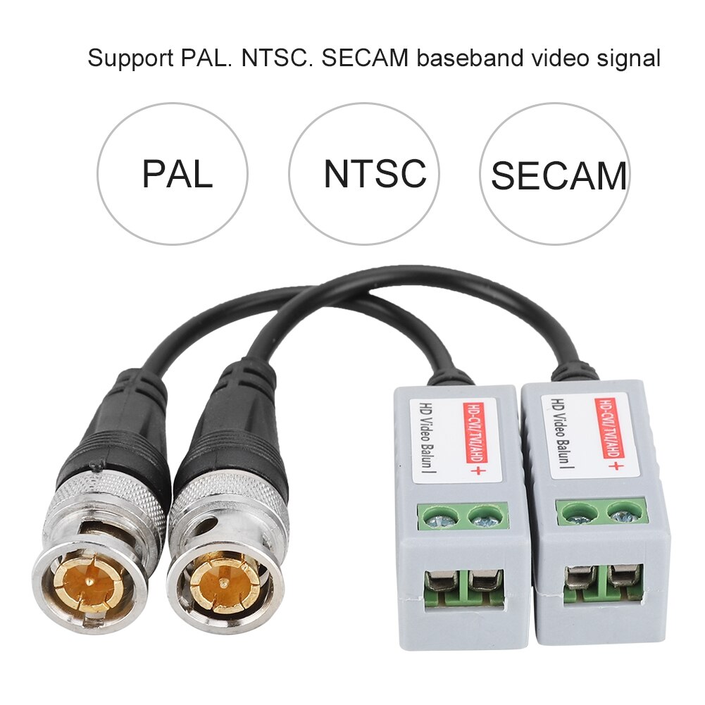 HD 1080P Passive Video Balun Twisted Pair Transmitter Connecter for CVI/TVI