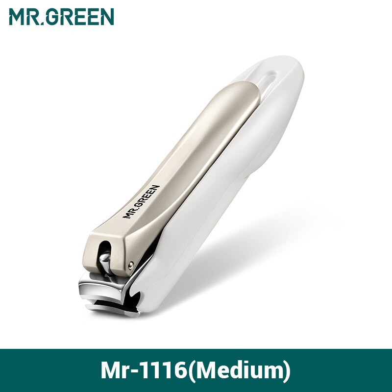 Mr.green kynsileikkurit roiskeenesto kynsileikkuri ruostumaton teräs manikyyri työkalut kynsisakset irrotettava kynsileikkuri: Herra -1116