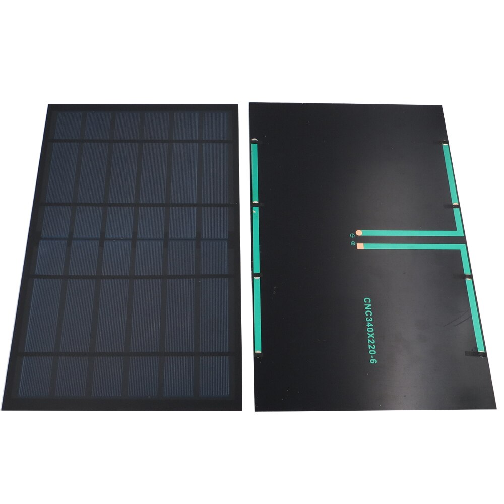 6v 1670ma 10 watt 10w solcellepanel standard epoxy polykrystallinsk silicium diy batteri opladningsmodul mini solcelle legetøj