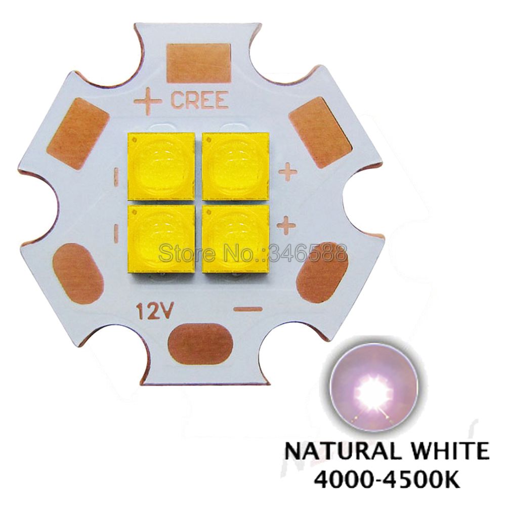 3V / 6V / 12V Cree XPG3 XP-G3 4Chips 4LEDs 24W Cool White Neutral White Warm White Intergrated LED Emitter Chip: Neutral White 4500K / 12V